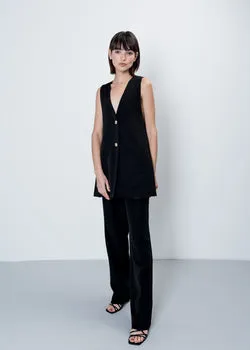 Gilet bottoni dorati