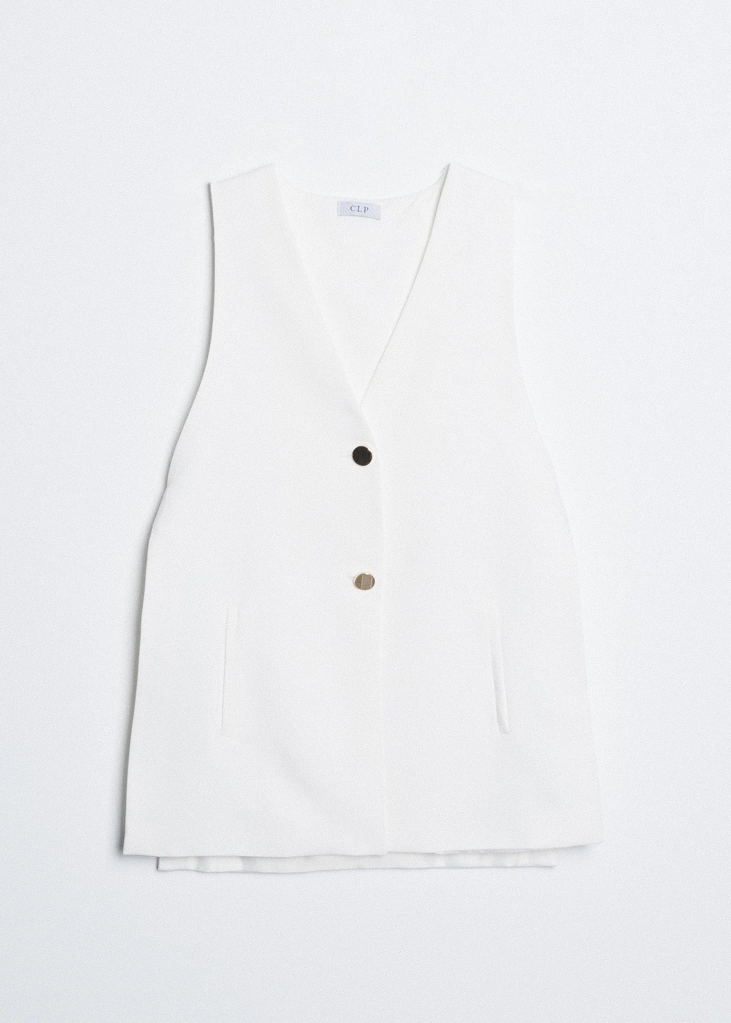 Gilet bottoni dorati