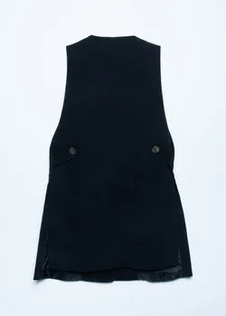 Gilet bottoni dorati