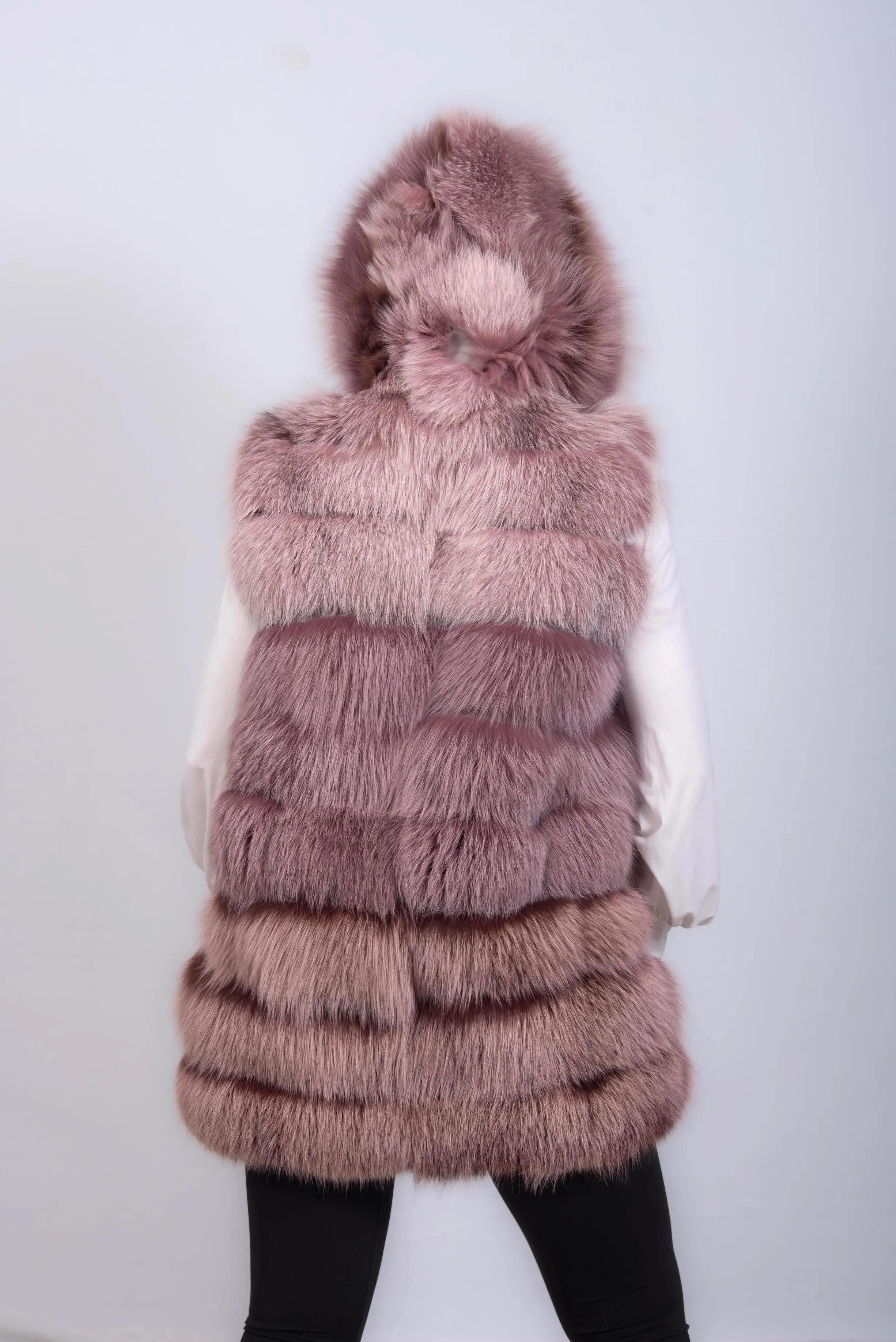 GILET VOLPE ROSA