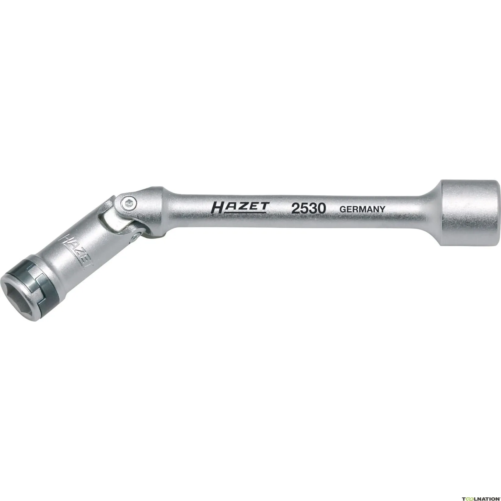 Hazet 2530 Chiave a bussola per candelette 3/8 di pollice (10 mm) quadrata cava ∙ Profilo di trazione esagonale esterno ∙ 10 mm
