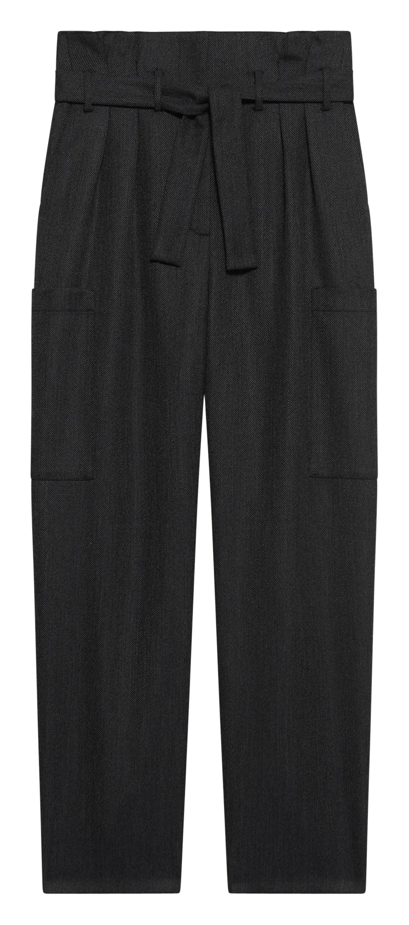  IRO   MELANIE - Pantalone dritto in lana mélange | Grigio
