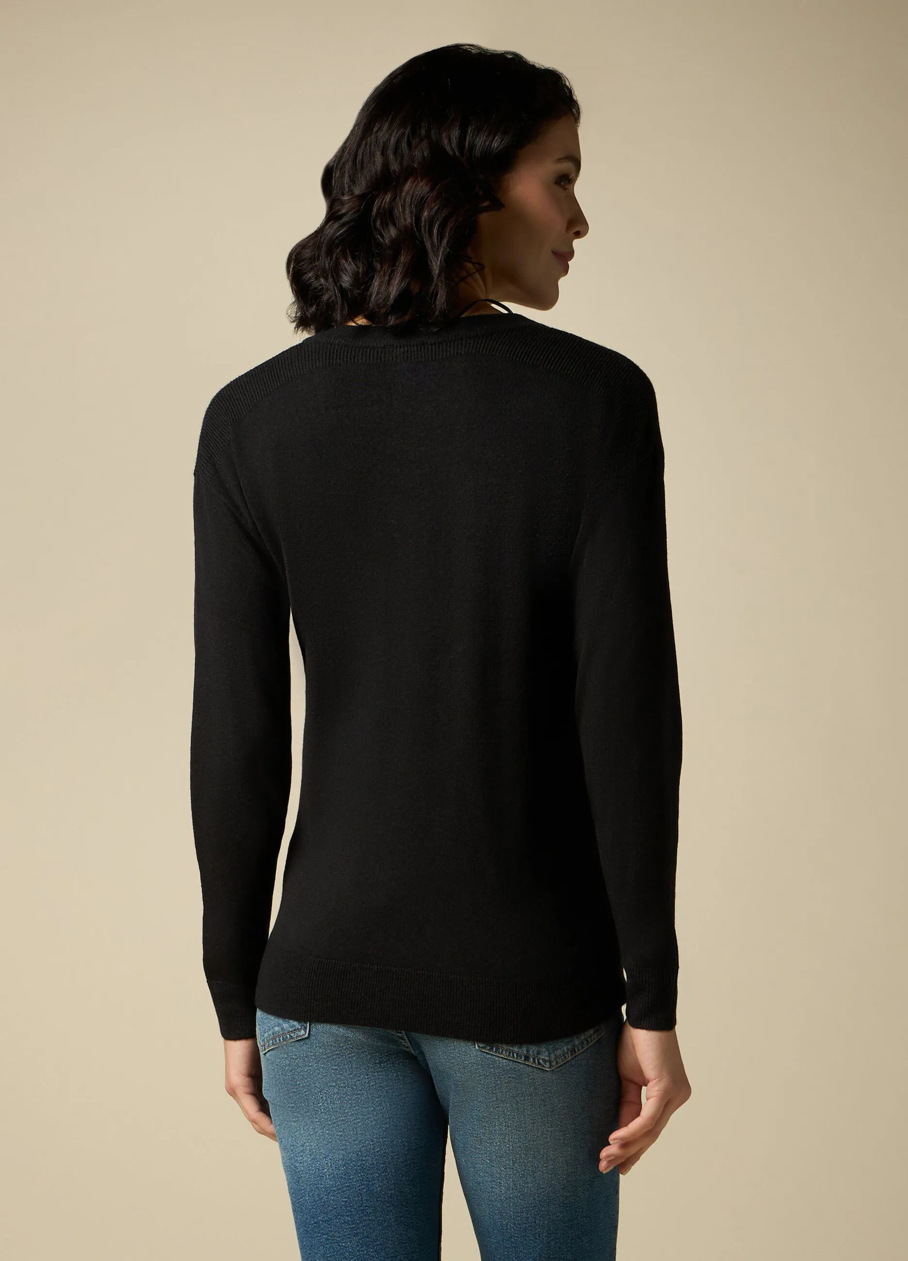 IWIE  Tricot con scollo a V donna