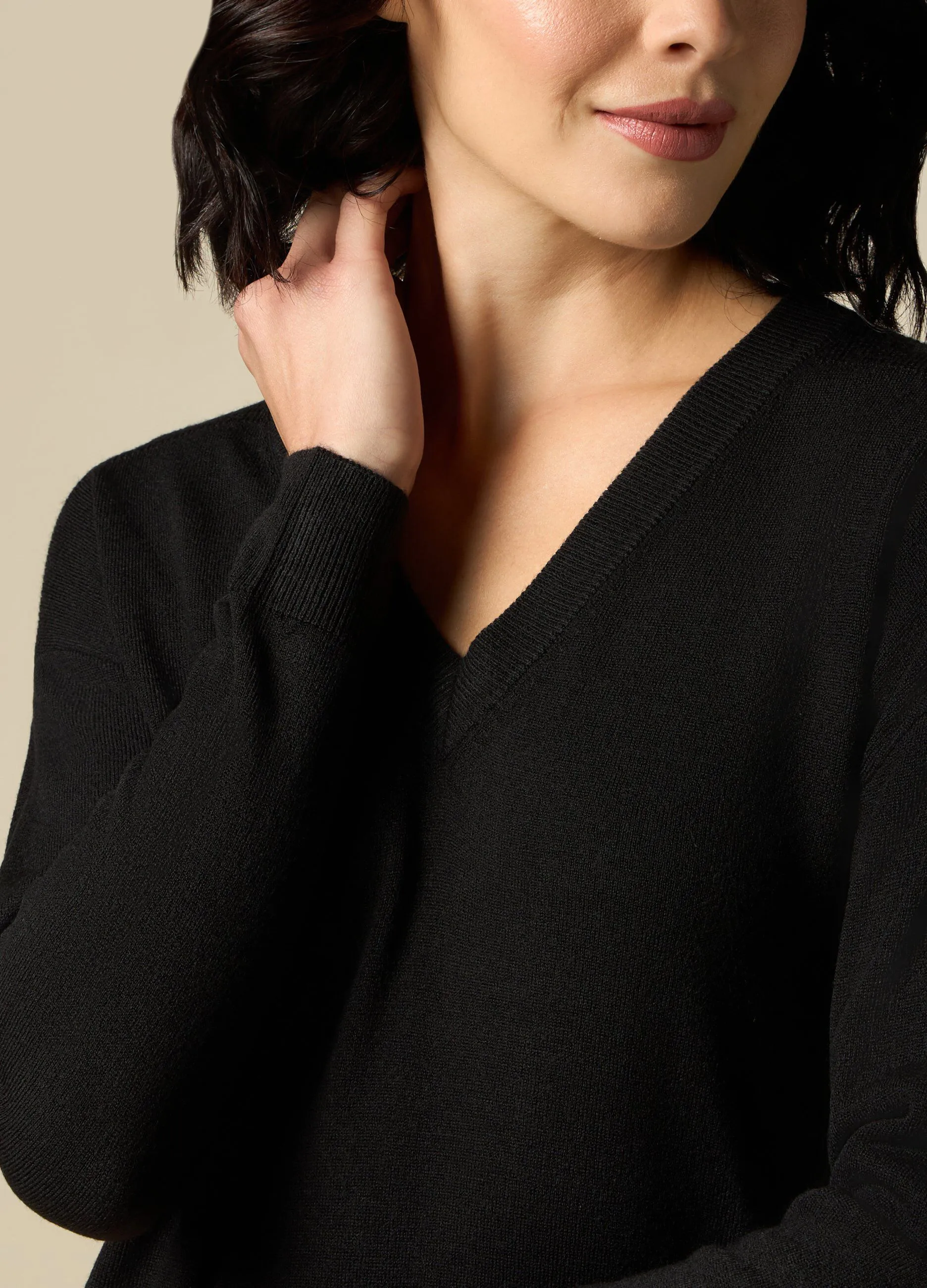 IWIE  Tricot con scollo a V donna