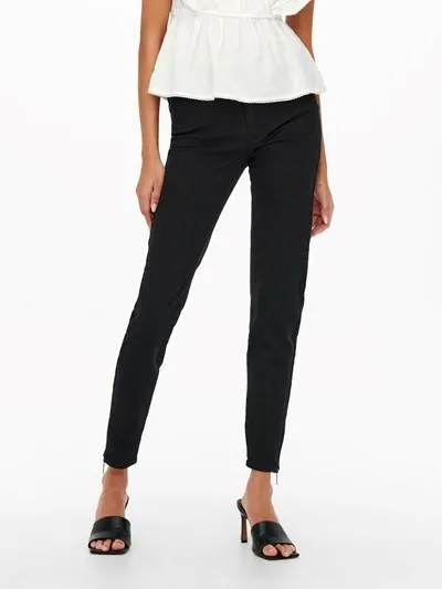 JACQUELINE DE YONG  ---------    ------------Jacqueline de yong pantaloni w semi mid waist sk.ank zip