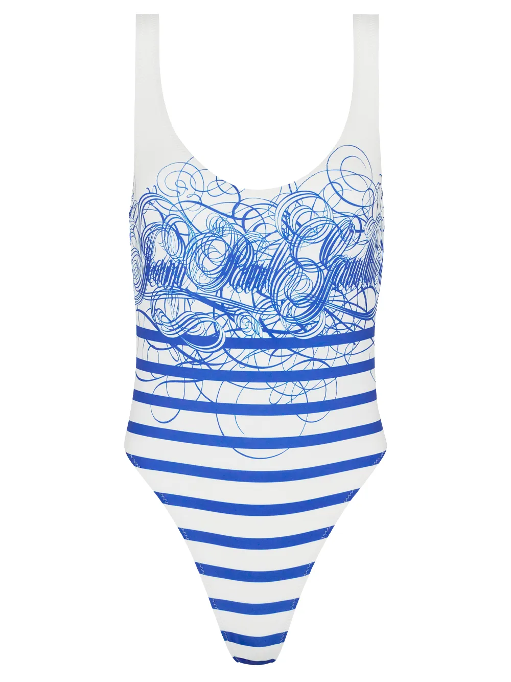 JEAN PAUL GAULTIER COSTUME DA BAGNO MARINIERE CALLIGRAPHIE