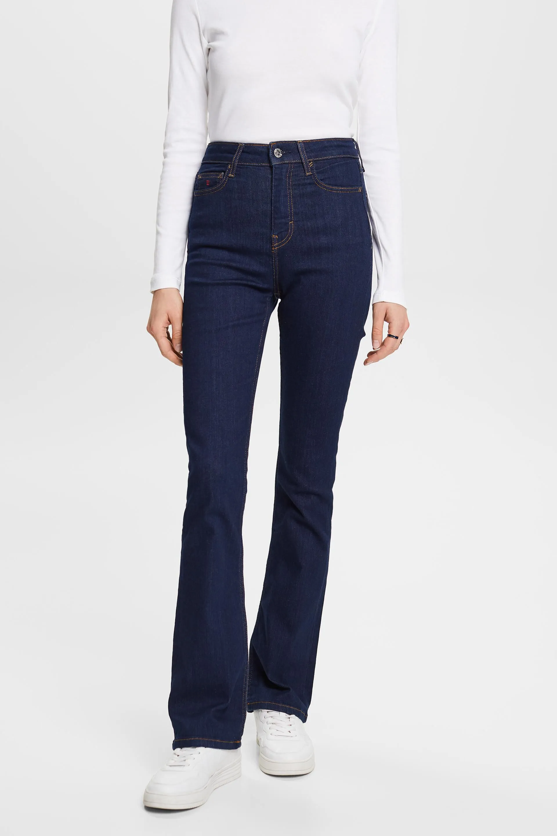 Jeans bootcut a vita alta
