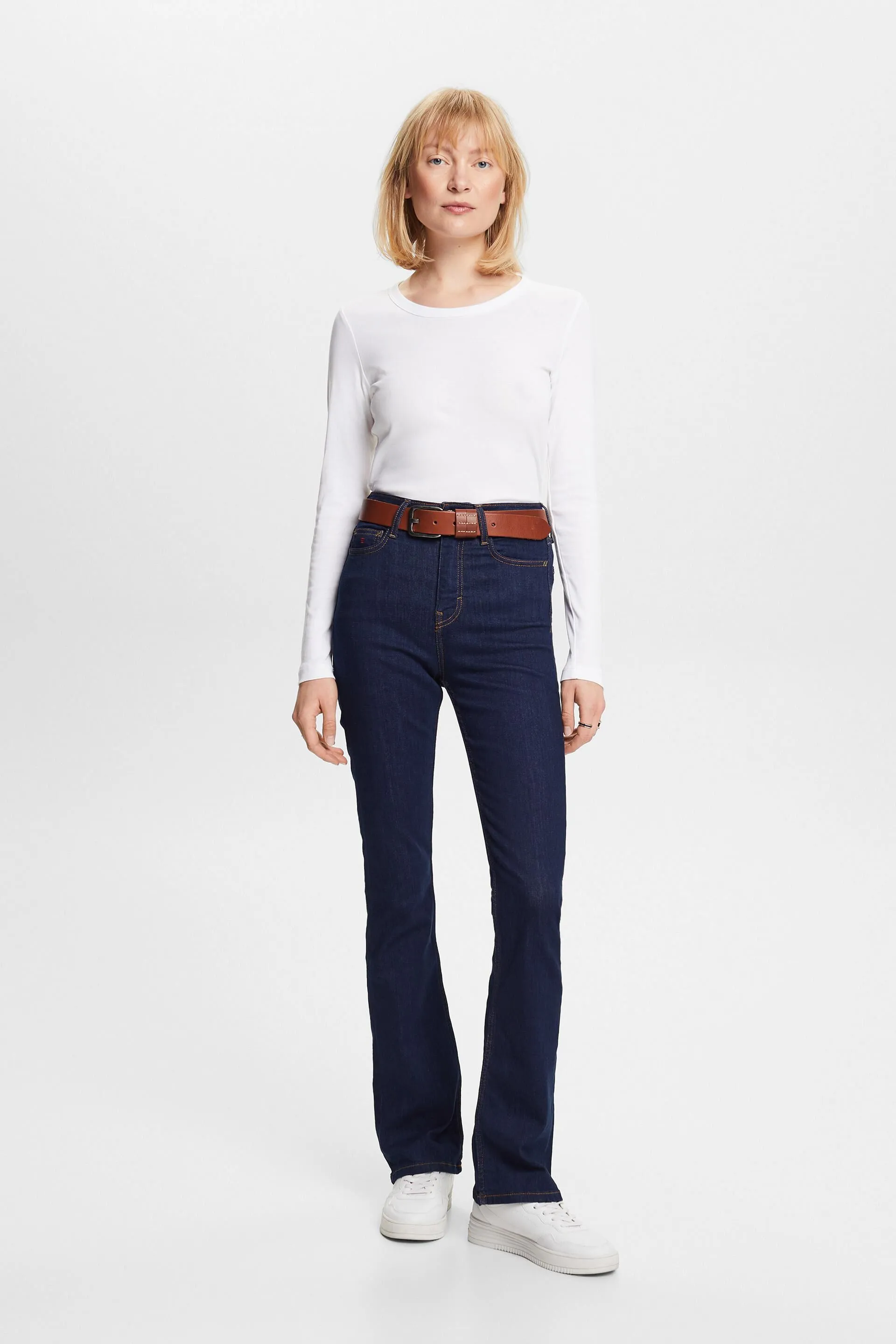 Jeans bootcut a vita alta