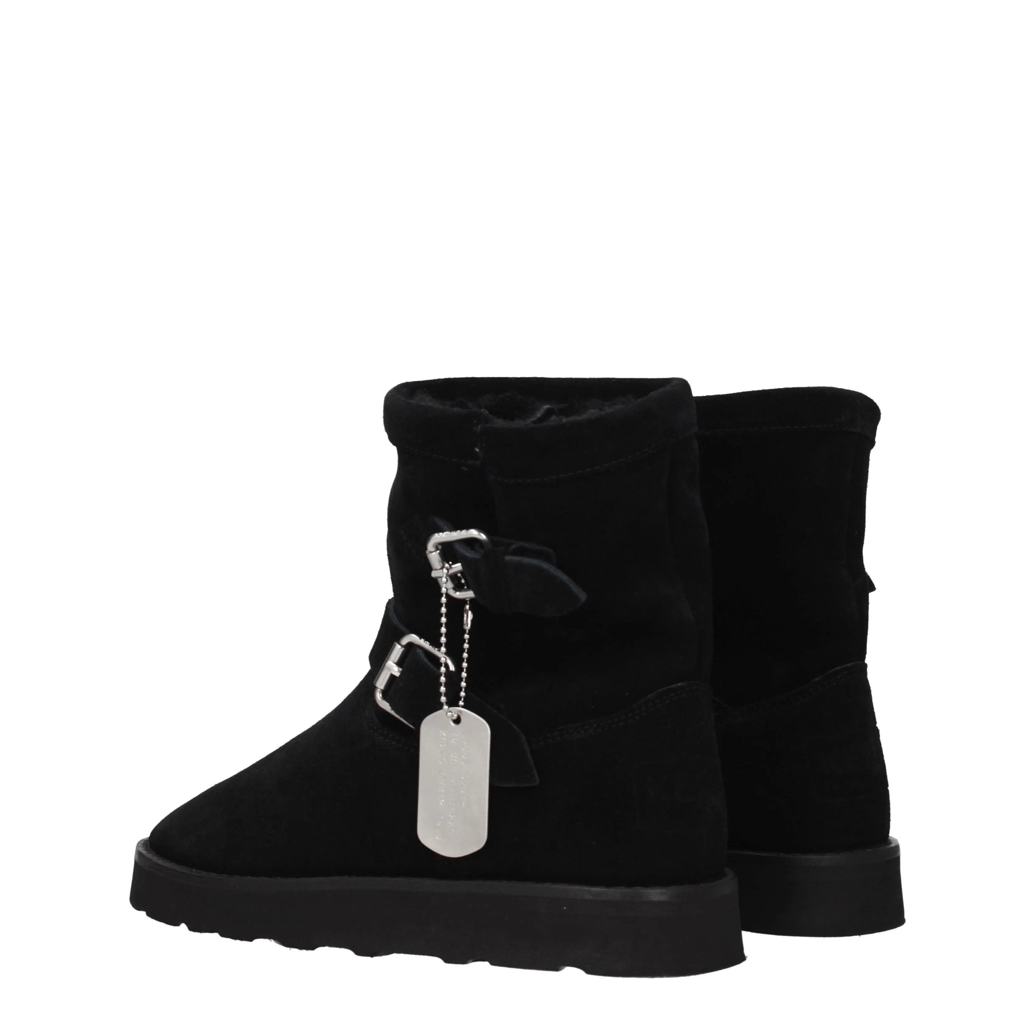 Kenzo Stivaletti Donna Camoscio Nero