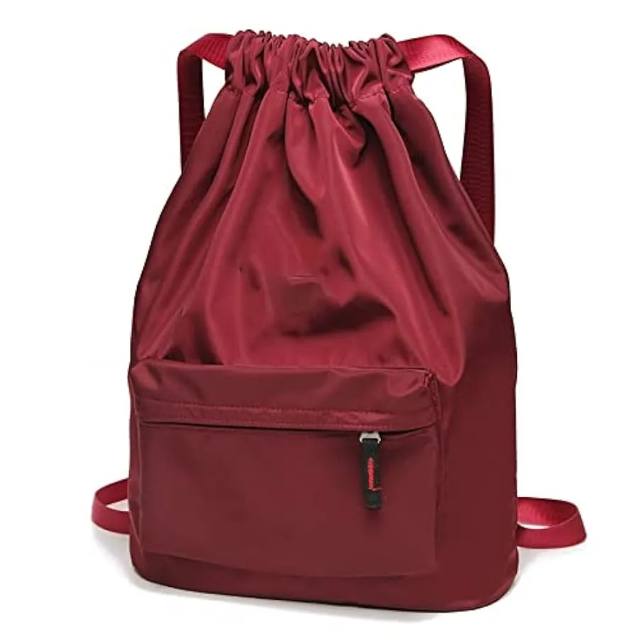 KLZUOPT Zaino da Escursionismo Borsa con Coulisse Zaino da Viaggio Zaino da Donna in Nylon Impermeabile con Bocca Pieghevole Bor