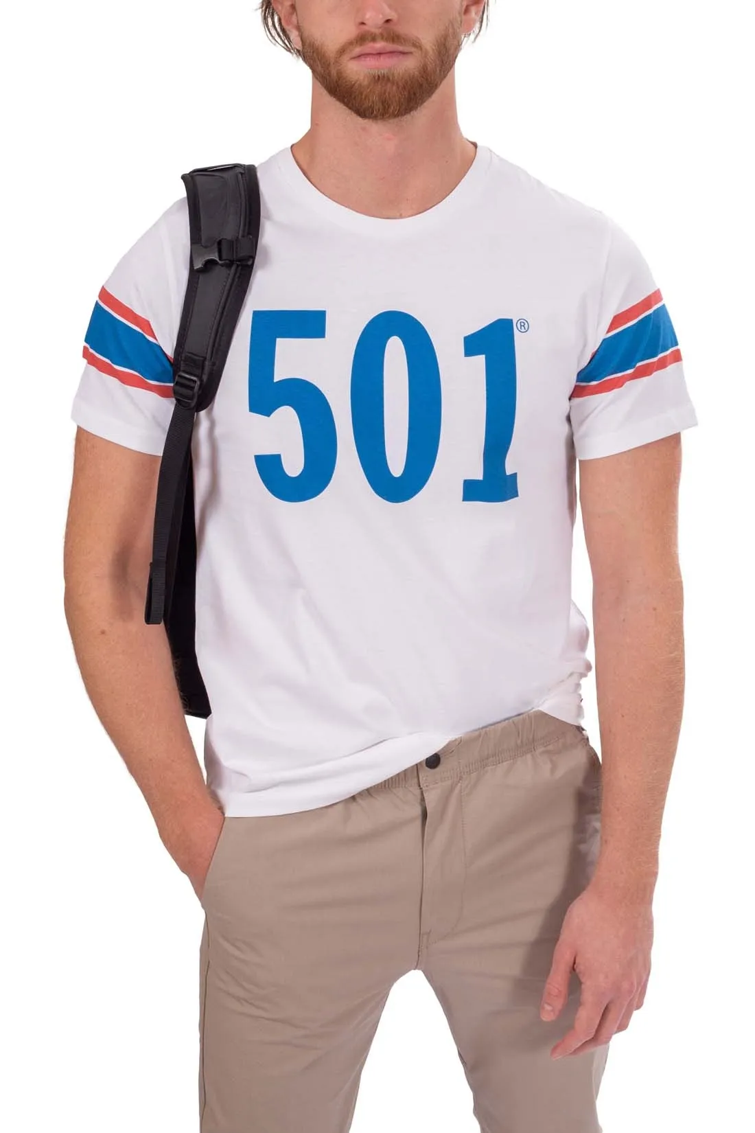 LEVI'S T-shirt uomo con logo 501