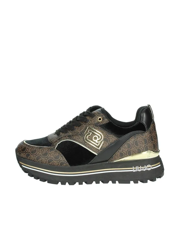 Liu Jo  SNEAKERS BASSA MAXI WONDER 73 NERO/MARRONE