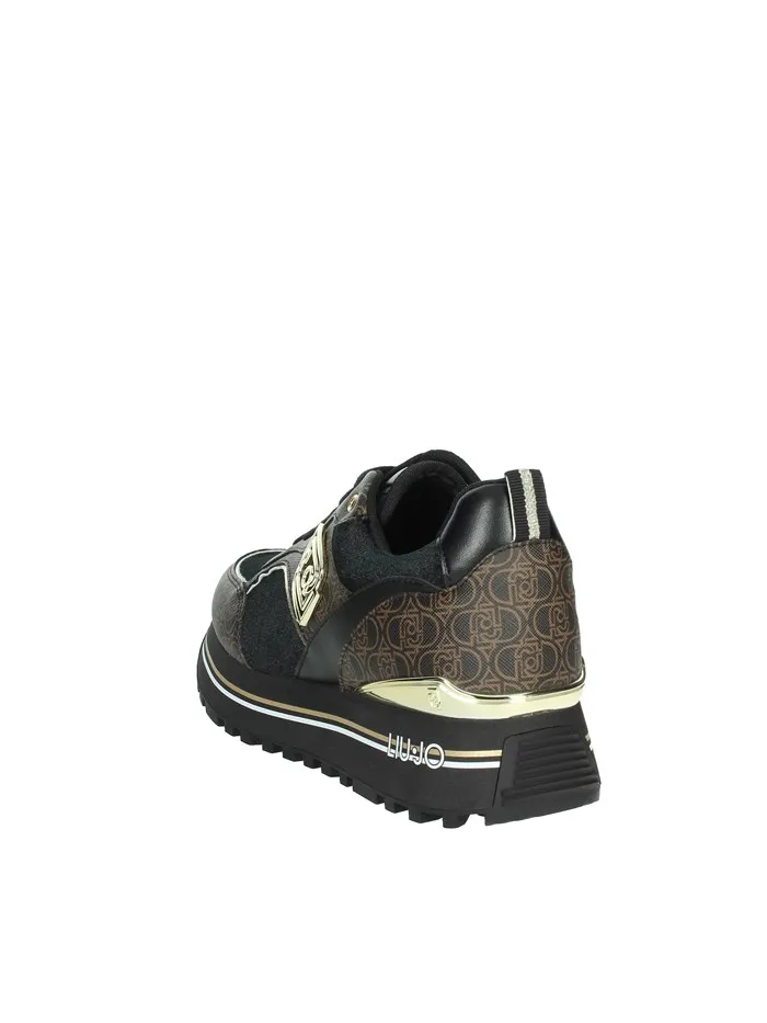 Liu Jo  SNEAKERS BASSA MAXI WONDER 73 NERO/MARRONE