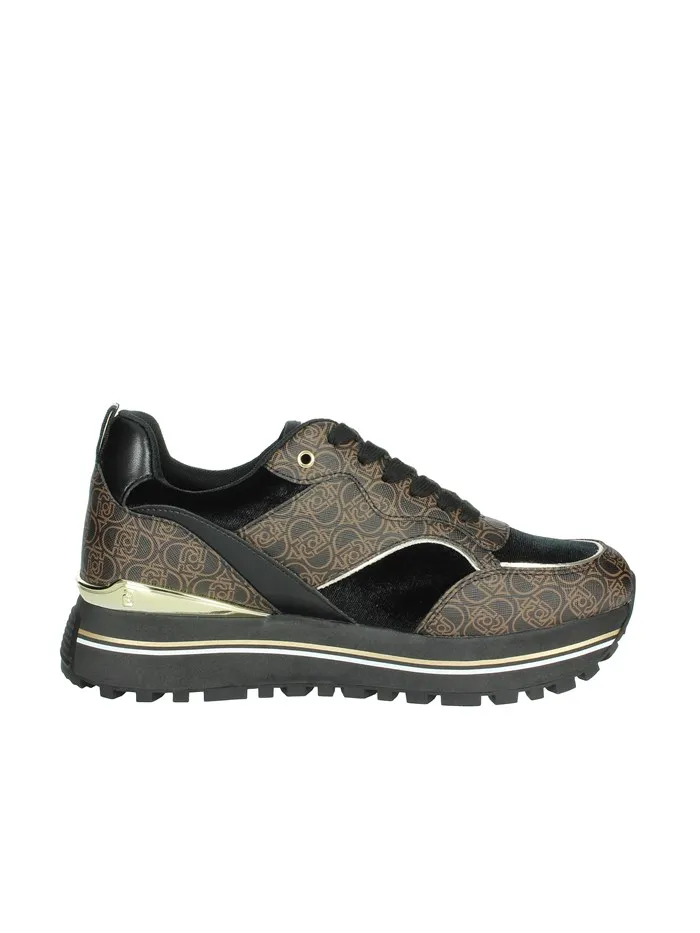 Liu Jo  SNEAKERS BASSA MAXI WONDER 73 NERO/MARRONE