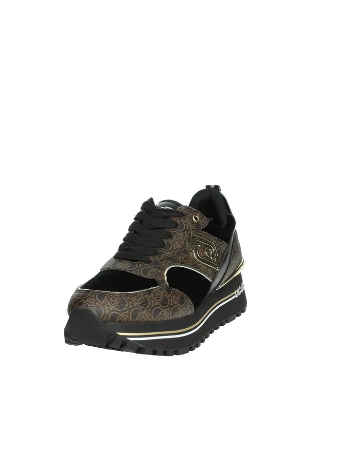 Liu Jo  SNEAKERS BASSA MAXI WONDER 73 NERO/MARRONE