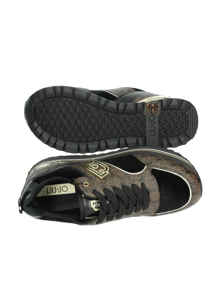Liu Jo  SNEAKERS BASSA MAXI WONDER 73 NERO/MARRONE