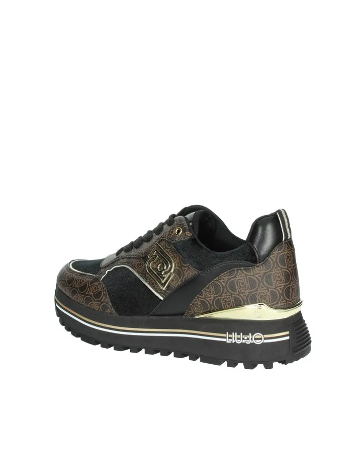 Liu Jo  SNEAKERS BASSA MAXI WONDER 73 NERO/MARRONE