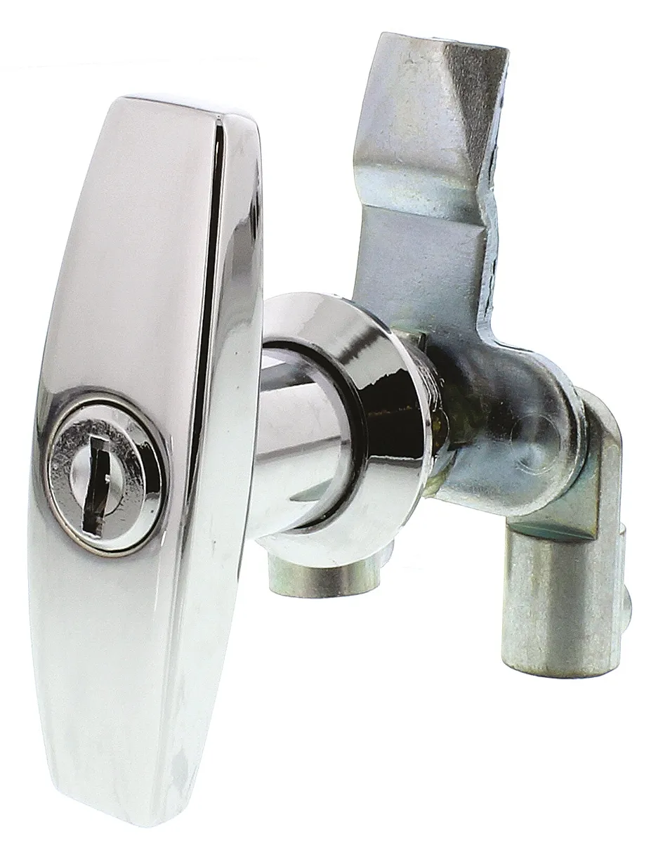 Maniglia di blocco Zinco pressofuso Steinbach & Vollman Cromato Argento, Maniglia a T, 78mm