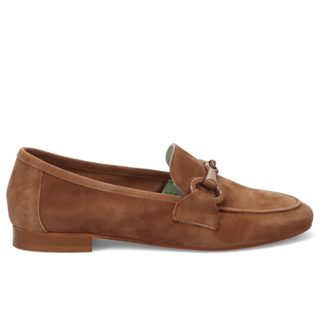 Mocassino da donna Belle Vie in camoscio marrone con morsetto