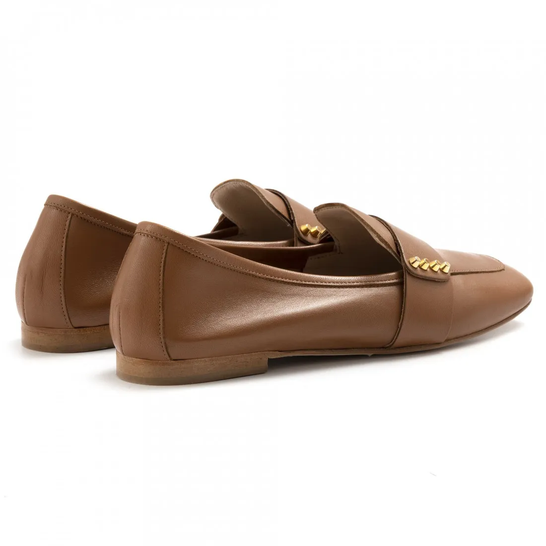 Mocassino donna Nouvelle Femme in nappa color cuoio