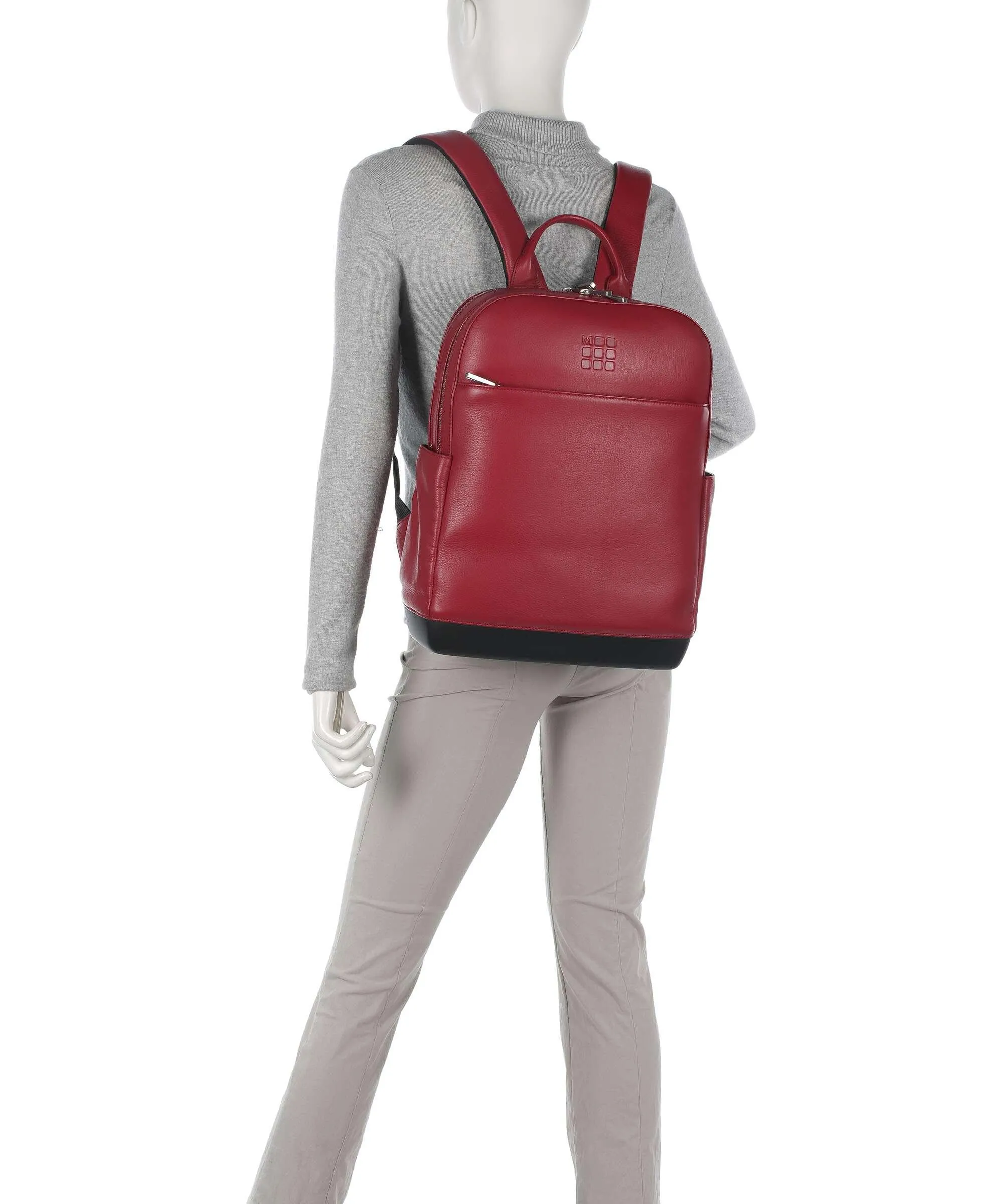  Moleskine Classic Leather Collection Zaino 15″ pelle granulata rosso  