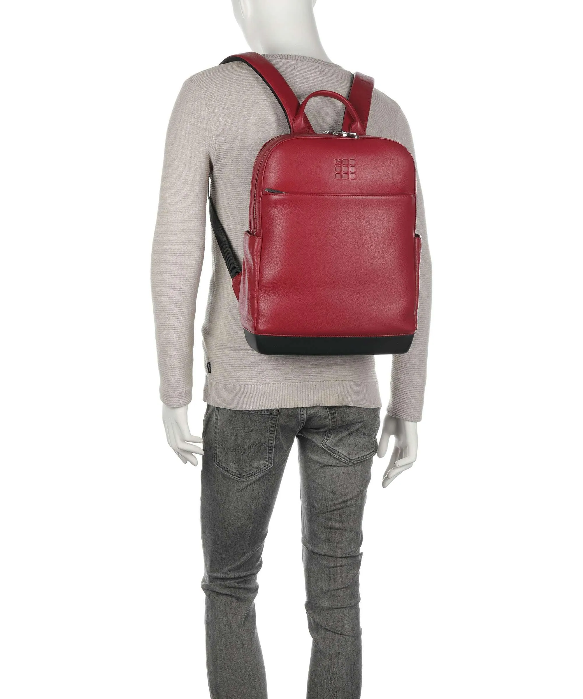  Moleskine Classic Leather Collection Zaino 15″ pelle granulata rosso  
