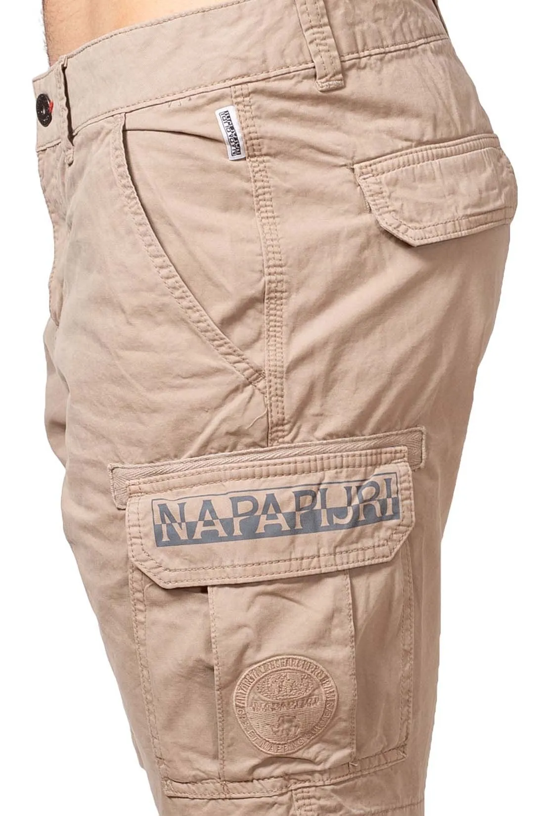 NAPAPIJRI Bermuda cargo uomo con doppio logo