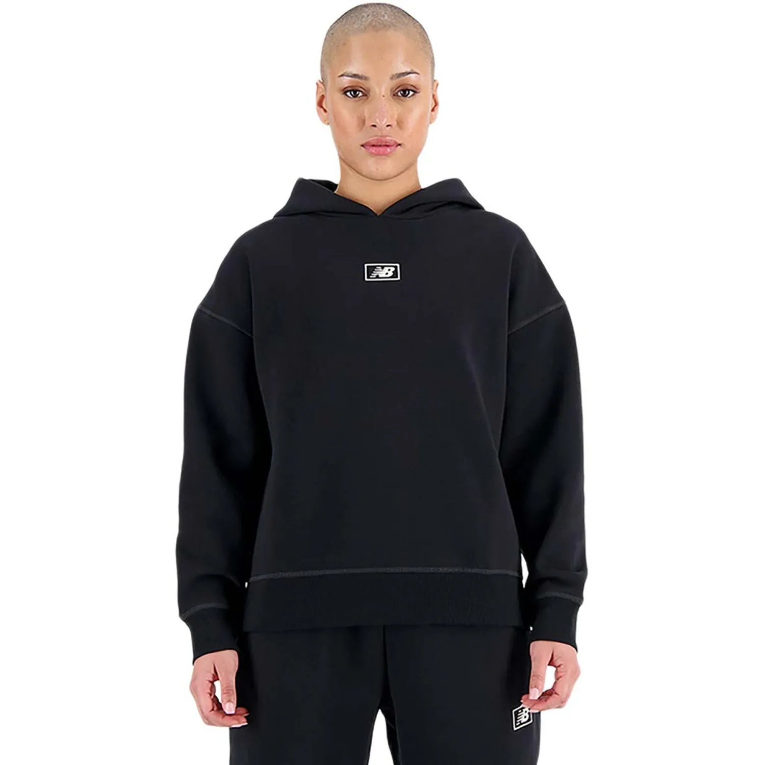 NEW BALANCE FELPA ESSENTIALS FLEECE HOODIE DONNA
