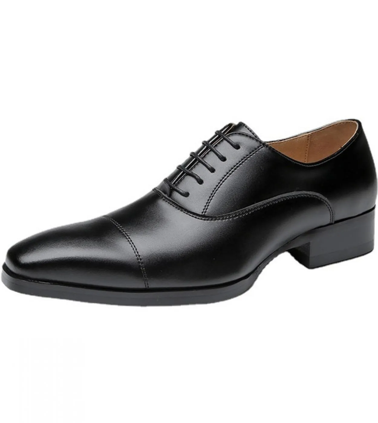 Nuove scarpe Oxford Scarpe da uomo Pu Tinta unita Moda All Match Business Casual Quotidiano Classico Scarpa elegante con lacci a