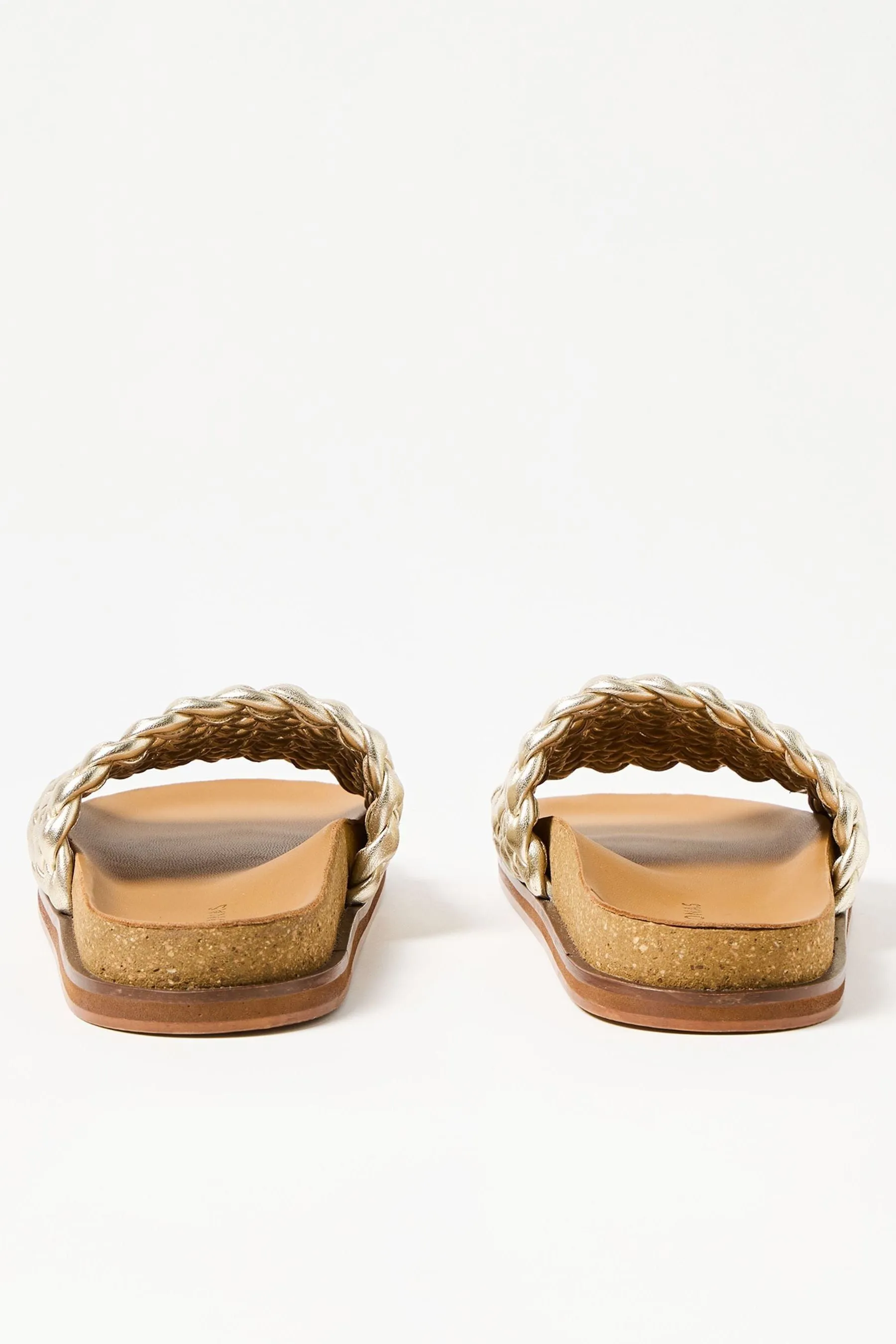 Oliver Bonas - Sandali a ciabatta in pelle intrecciata