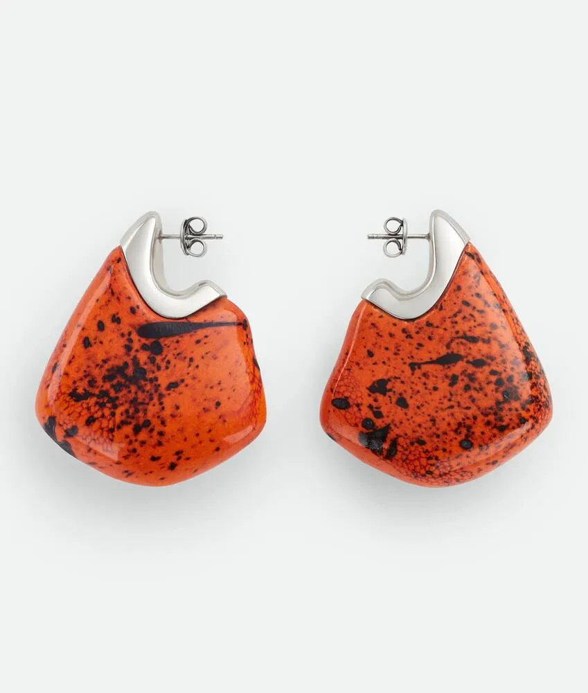 Orecchini grandi Fin in ceramica 