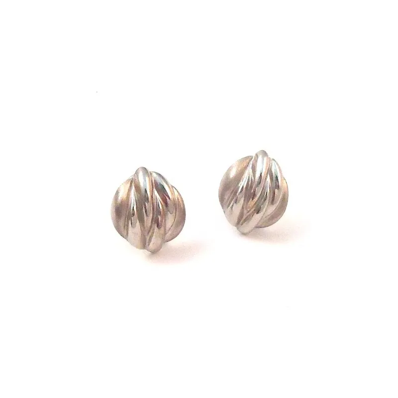 ORECCHINI IN ORO BIANCO 18 KT CHIUSURA A CLIP