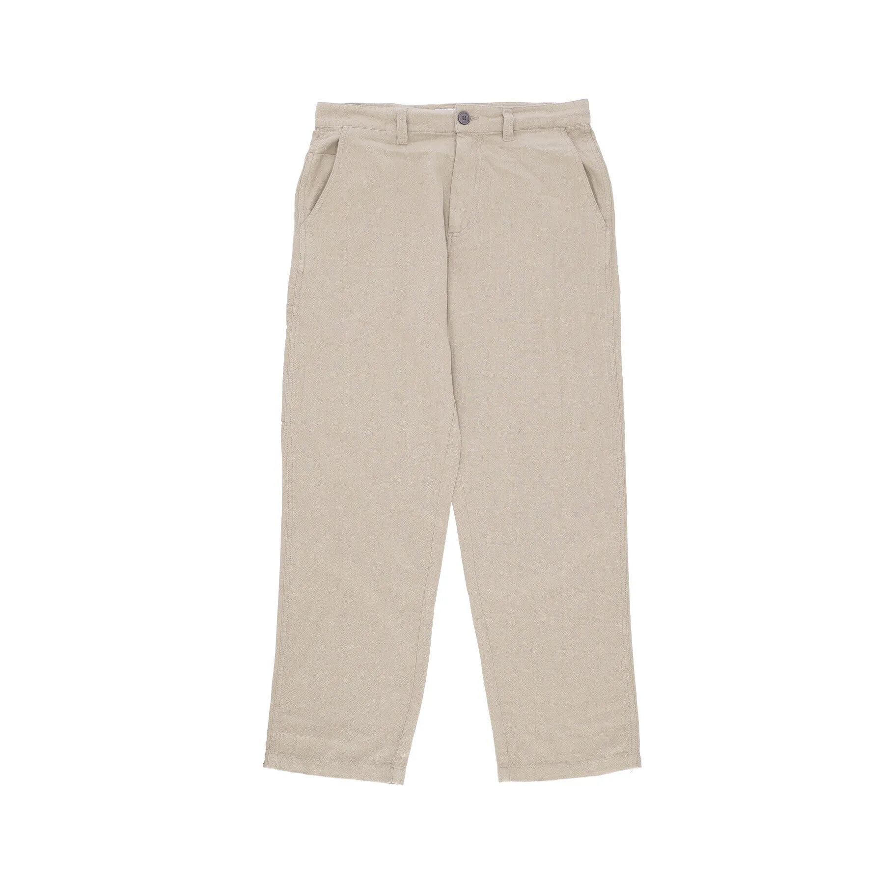 Pantalone Lungo Uomo Hardwork Linen Carpenter Pant Oatmeal