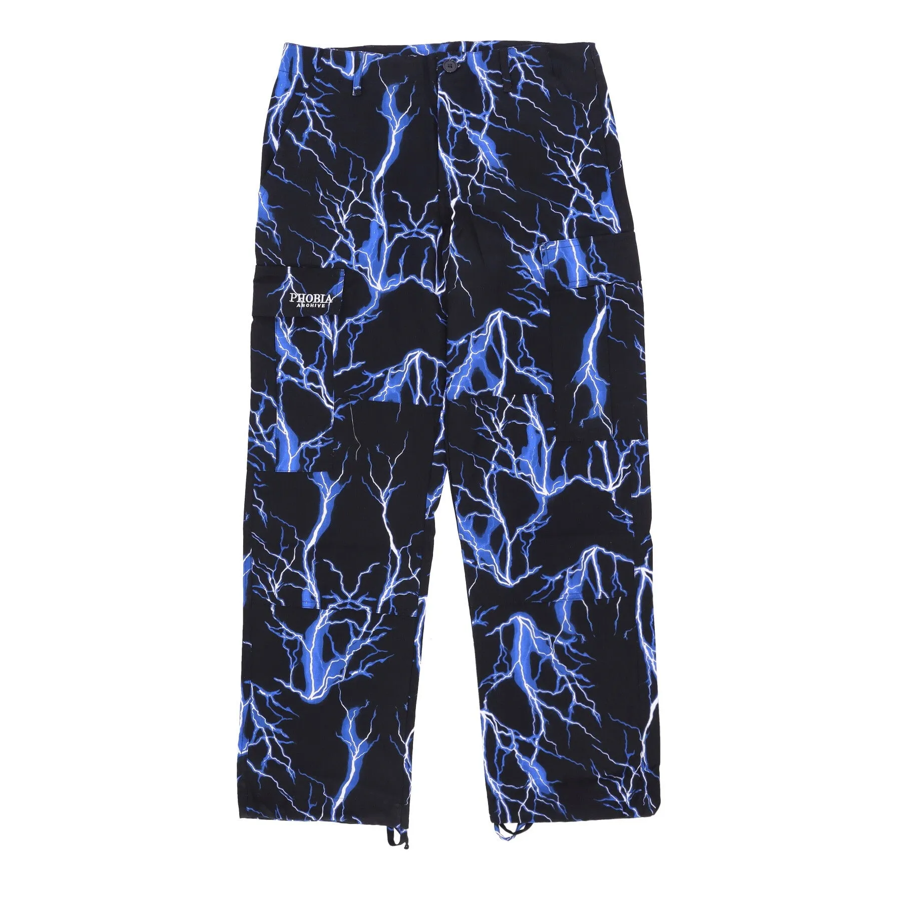 Pantalone Lungo Uomo Lightning Cargo Pants Black/blue
