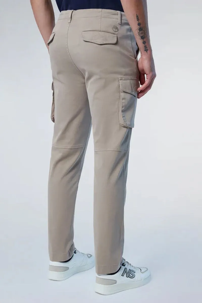 Pantaloni America in gabardina uomo Tortora