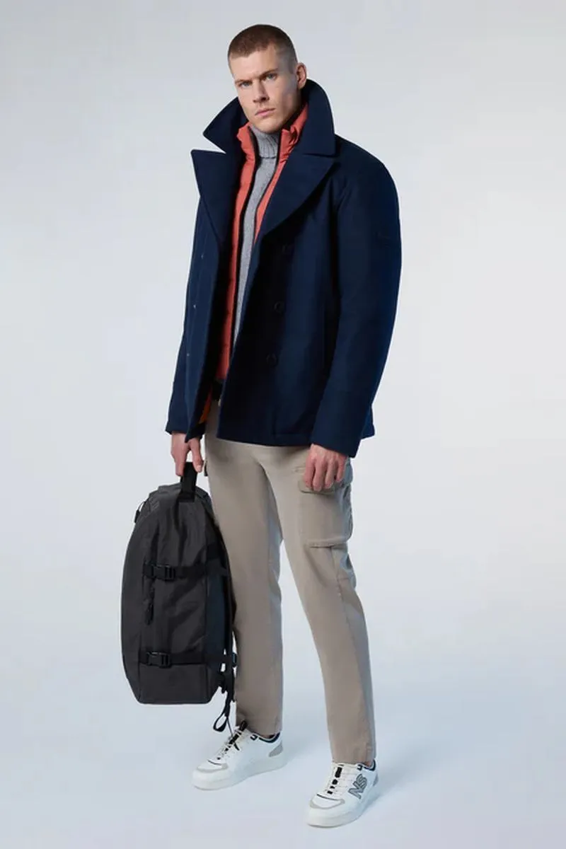 Pantaloni America in gabardina uomo Tortora