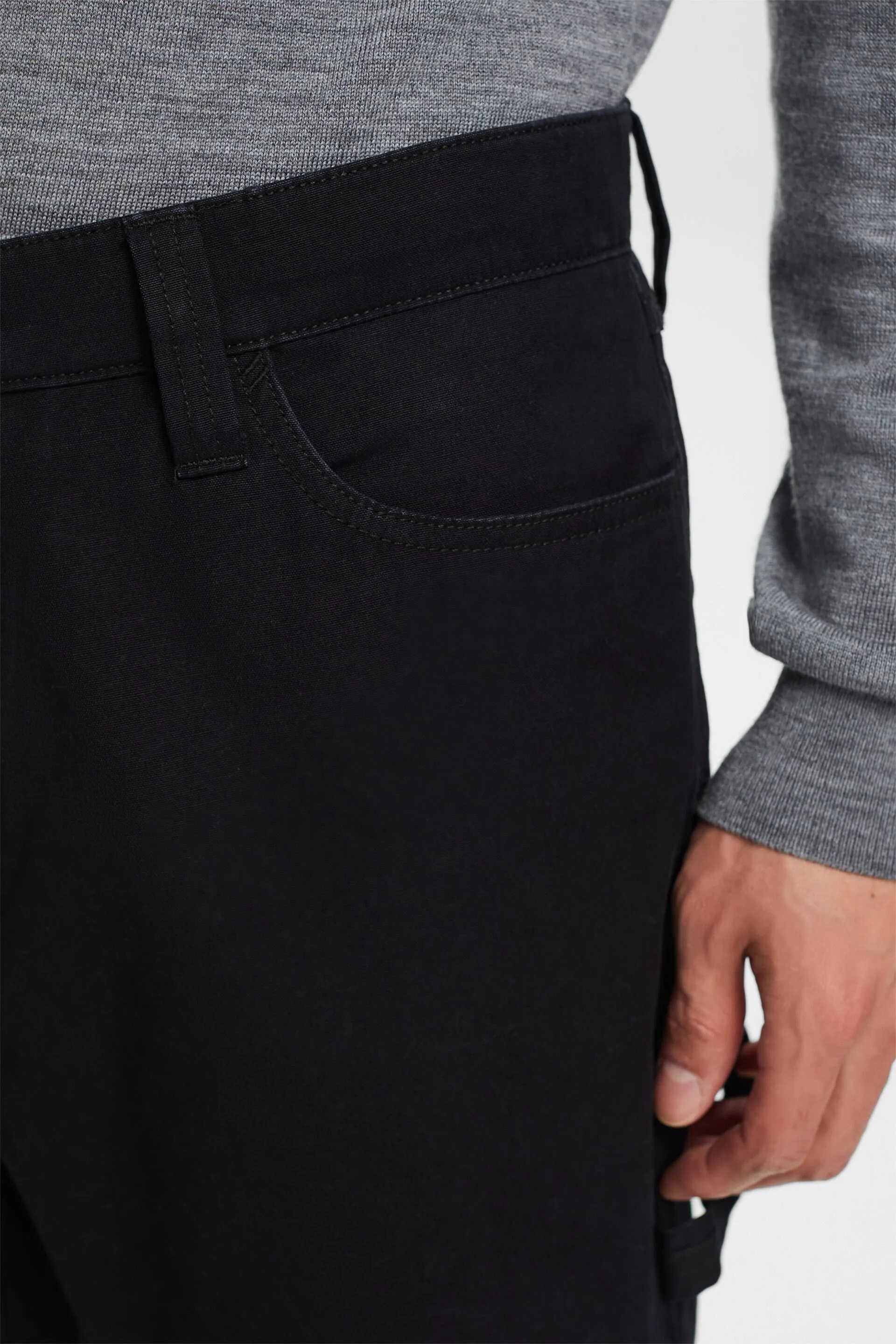 Pantaloni carpenter dritti a vita media