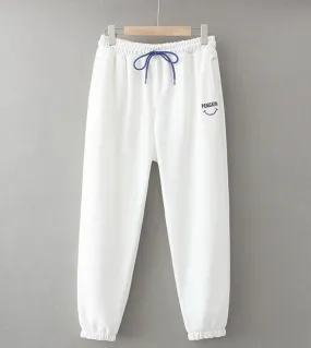 Pantaloni da donna Primavera Autunno Elastico in vita Pantaloni Harem in cotone Pantaloni larghi casual abbinati Pantaloni femmi