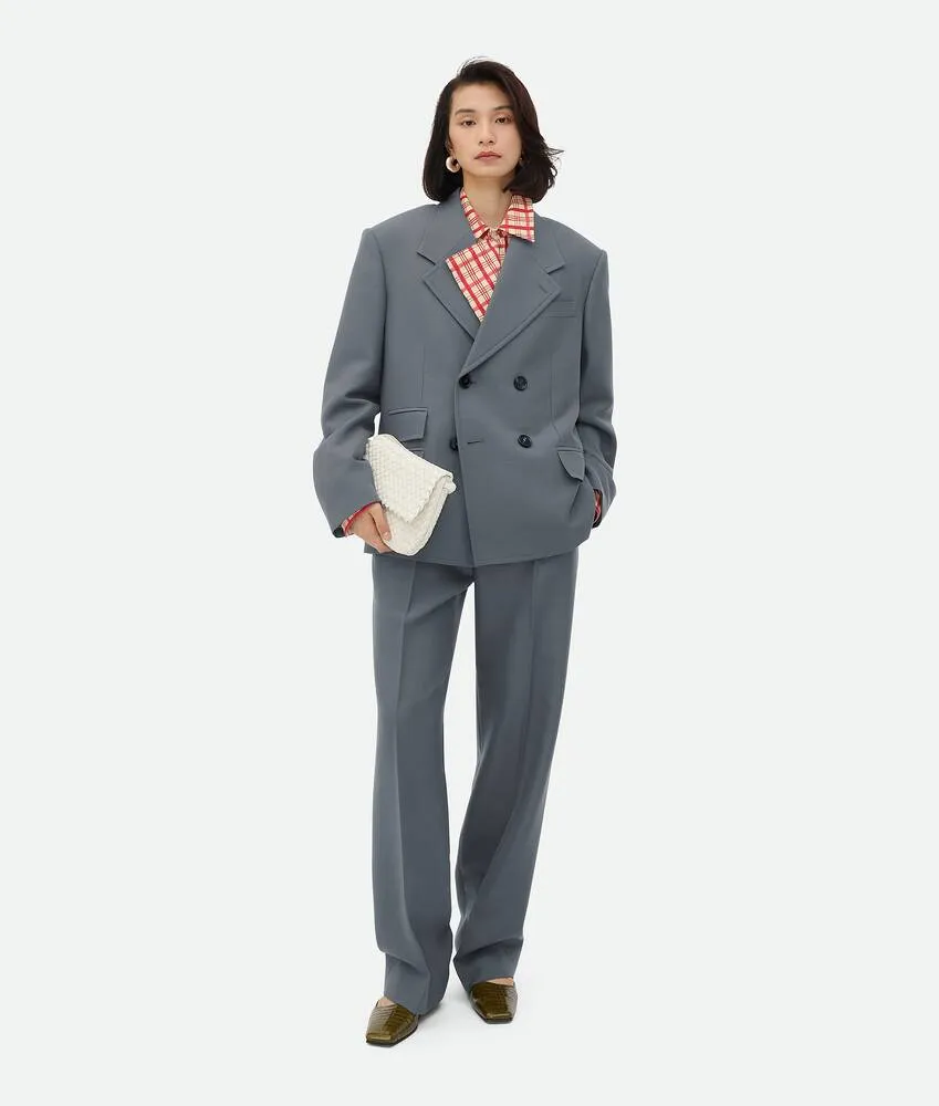 Pantaloni in lana mohair 