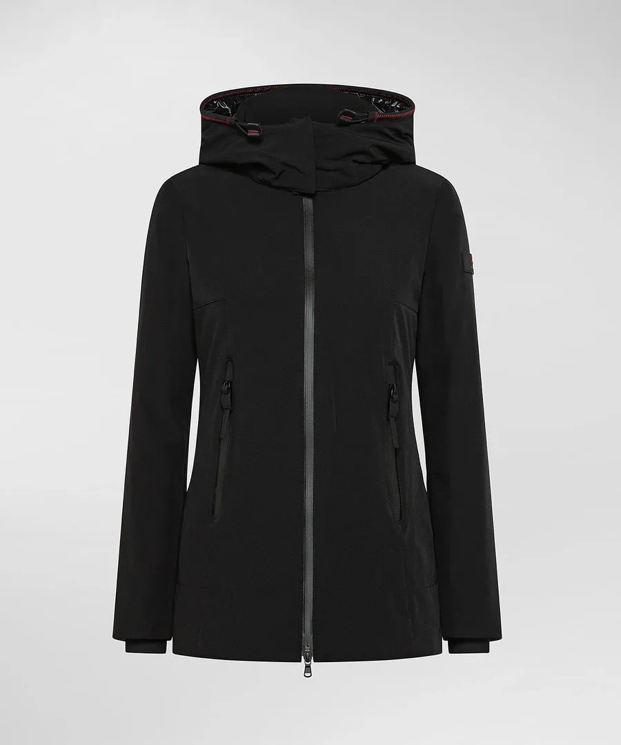 Peuterey Long Jacket with Hood / Black