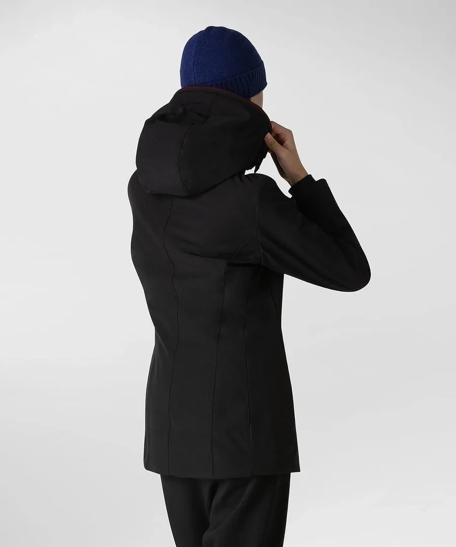 Peuterey Long Jacket with Hood / Black