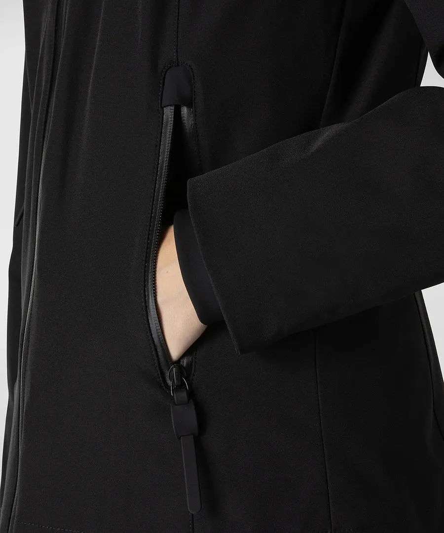 Peuterey Long Jacket with Hood / Black