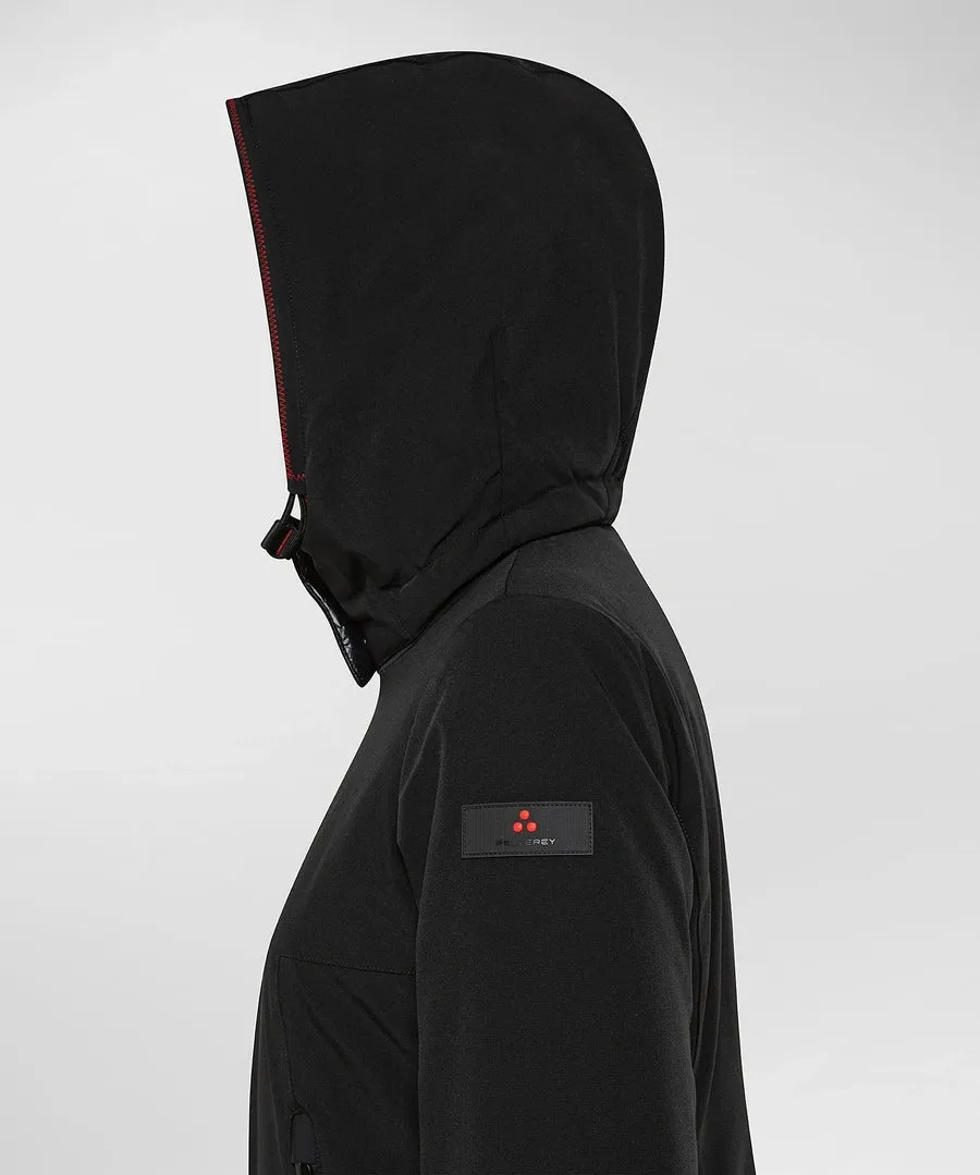 Peuterey Long Jacket with Hood / Black