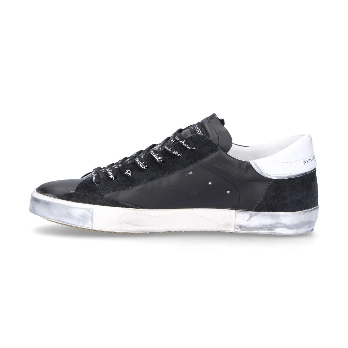 Philippe Model sneaker Paris X pelle suede nera