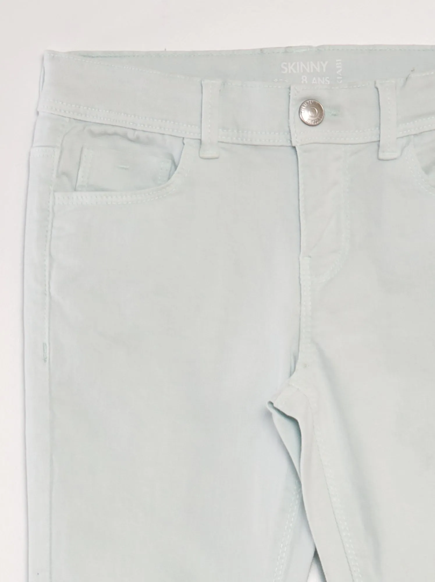 Pinocchietto skinny a vita alta - BLU