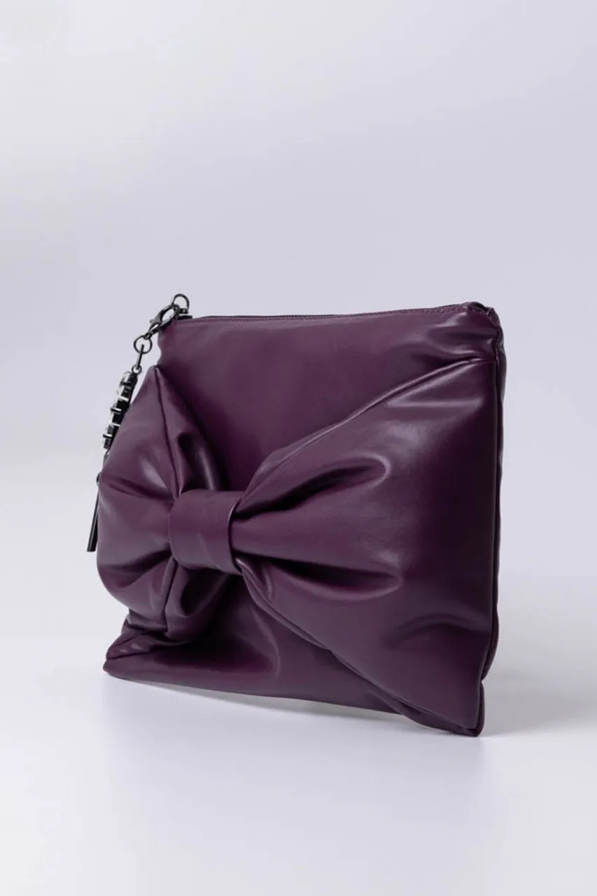 Pochette con fiocco PRISM VIOLET
