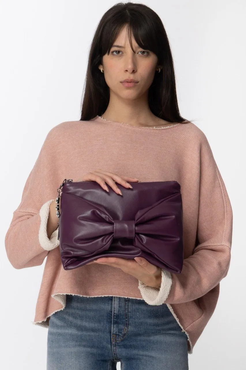 Pochette con fiocco PRISM VIOLET