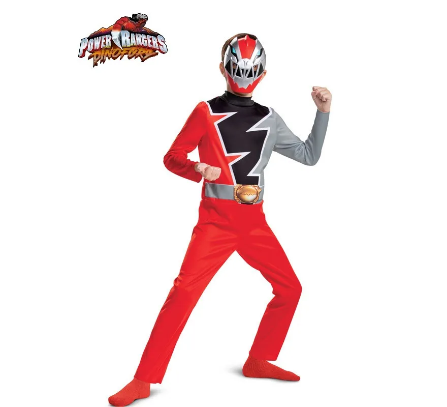 Power Rangers Dino Fury Costume base rosso per bambino