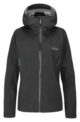 RAB Downpour Plus 2.0 Donna Giacca Impermeabile Nero