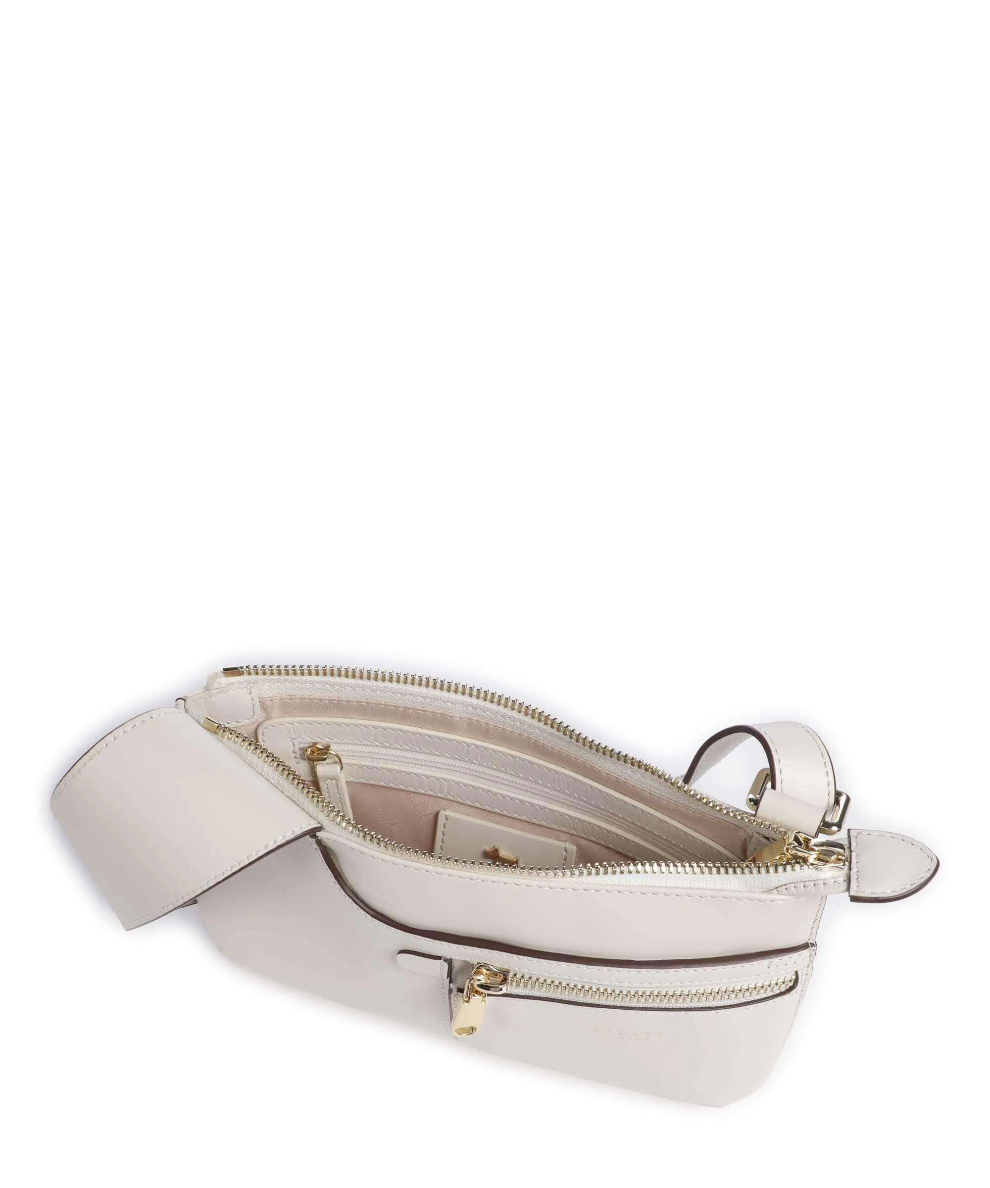  Radley London Pockets Icon Borsa a tracolla pelle di vacchetta finemente grana avorio  